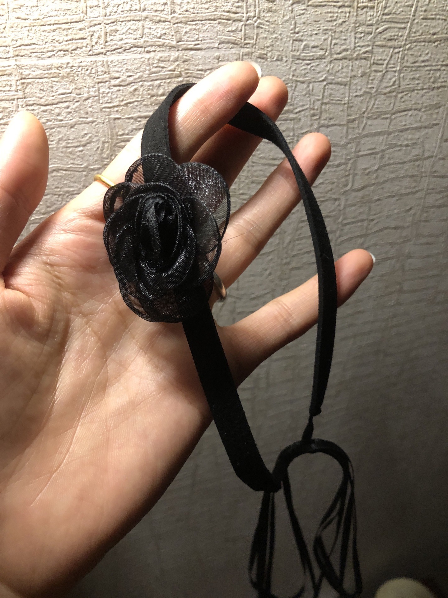 カメリア 蝶ネクタイ ネックストラップ choker 鎖骨 ネックレス - 画像 (3)