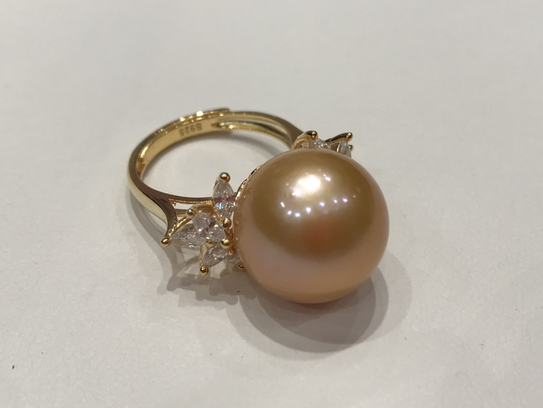 JE208S85 S925 天然パールリング - 画像 (5)