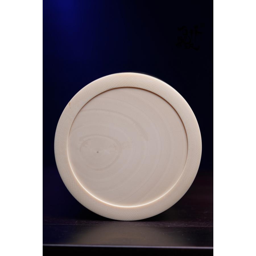 天然 マンモスの牙 精緻 絵画山水 筆筒 - 画像 (8)