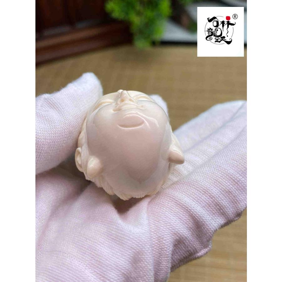 天然マンモス牙美しい手作り観音仏首 ネックレス - 画像 (7)