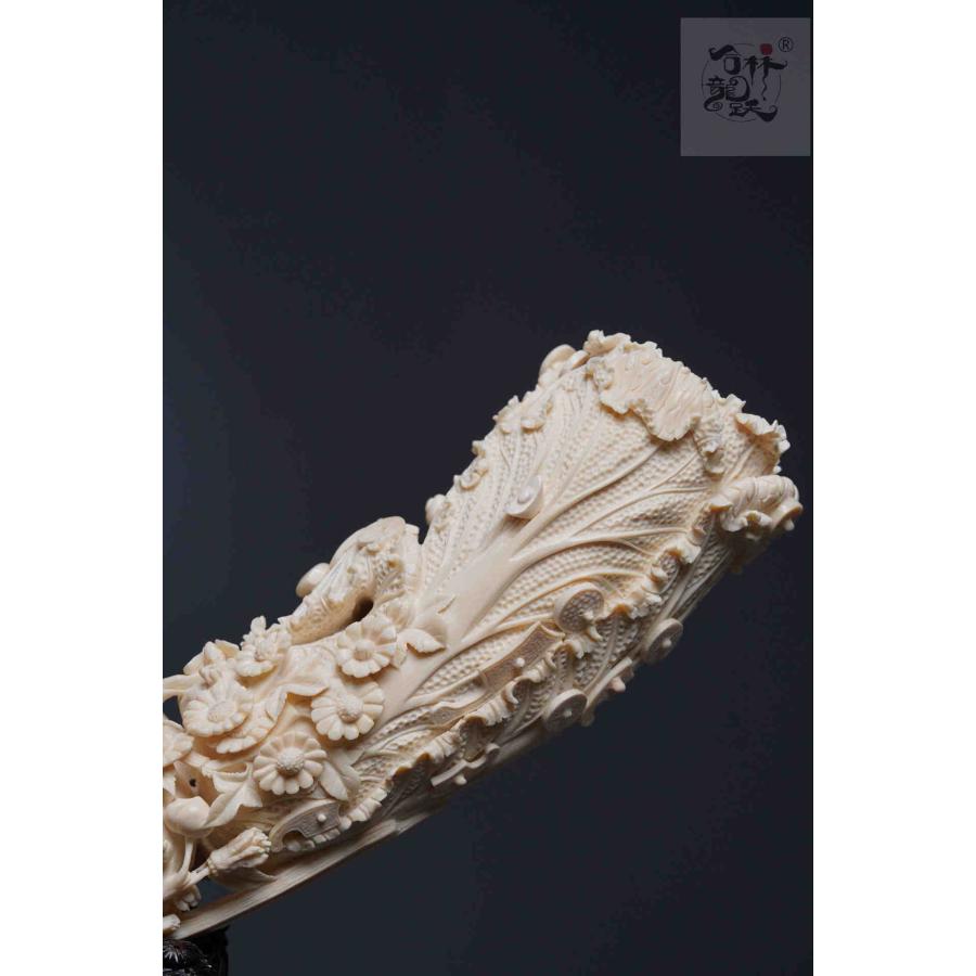 天然マンモス牙美しい手作り彫刻 百財集まり 置物 - 画像 (7)