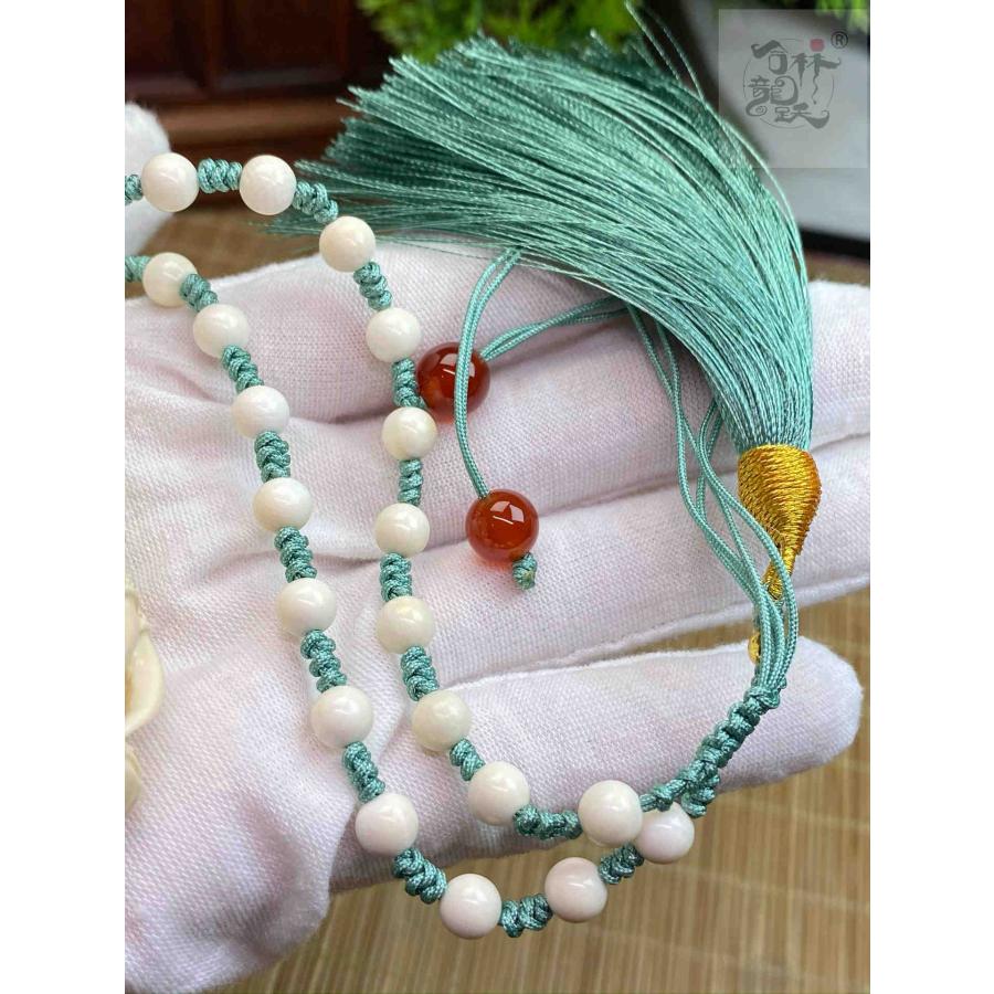 天然マンモス牙美しい手作り彫刻1象神握り物 ブレスレット - 画像 (4)