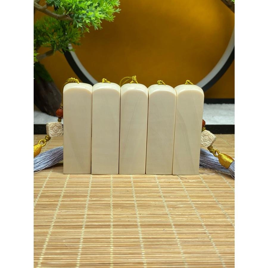 天然マンモス牙美しい手作り彫刻 極品 印章 - 画像 (2)