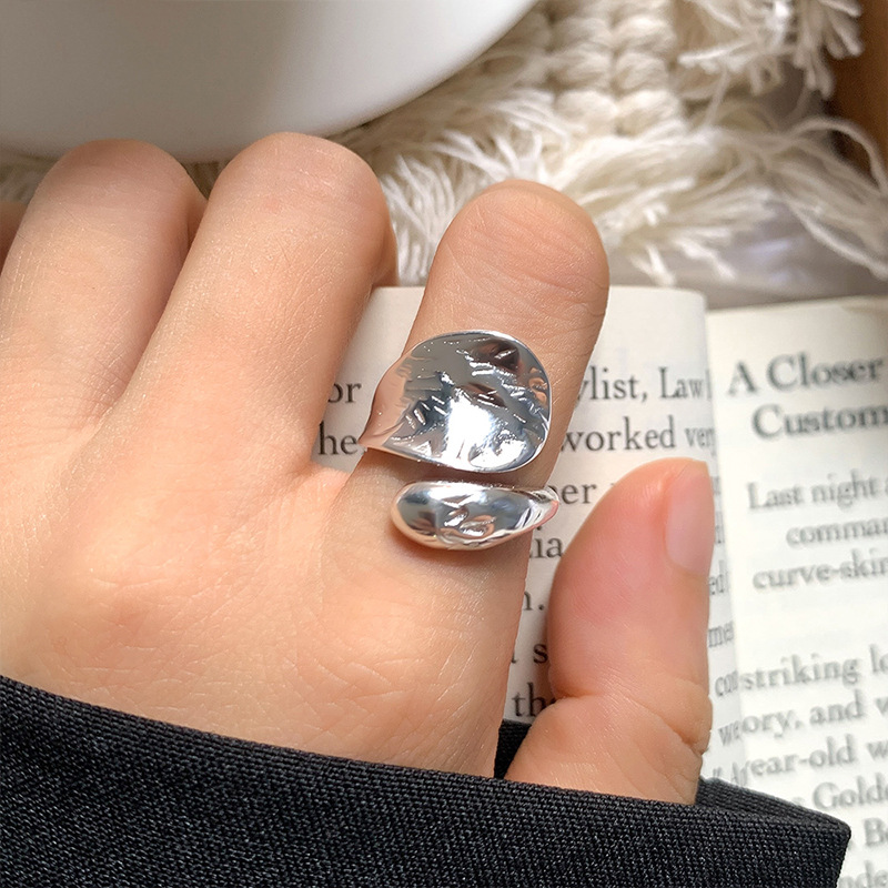 東大門、韓国、色褪せないジュエリー、女性の個性を際立たせるスタイル、誇張された個性、オープン925シルバーリング