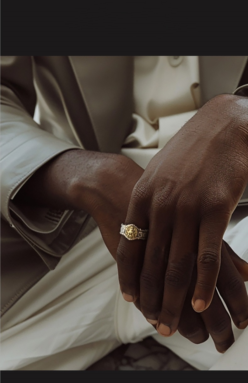 タイシルバードラゴンフレイムリング、オープンピンキーリング、シングルリング、レトロな個性的なオールマッチリング - 画像 (8)