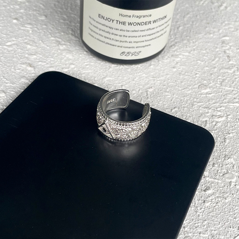 悪魔の目高級軽量ラグジュアリー誇張されたヒップホップクロスボーダー925シルバーリング - 画像 (4)